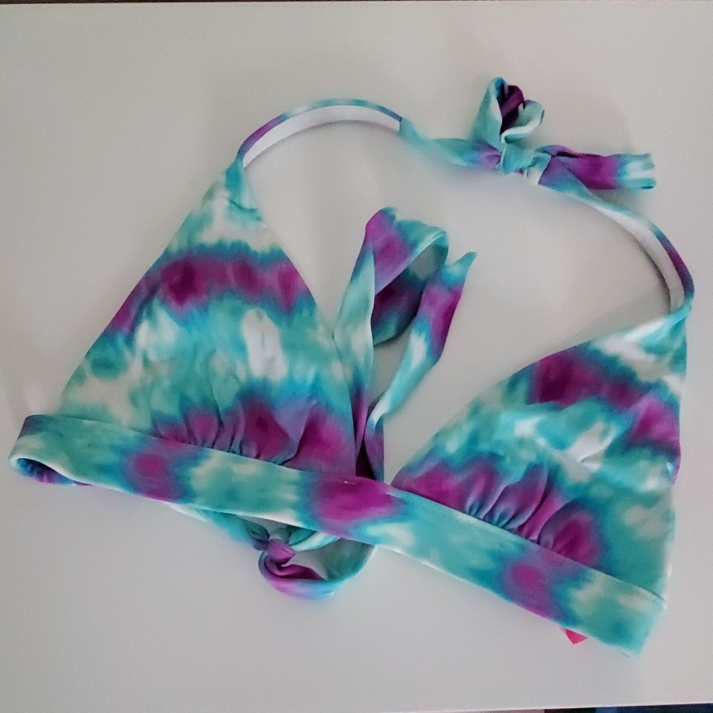 Victoria's Secret tie-dyed triangle swimsuit top